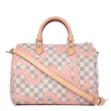 lv tahitienne bandeau|Louis Vuitton 2017 Damier Azur Tahitienne Speedy Bandouliere .